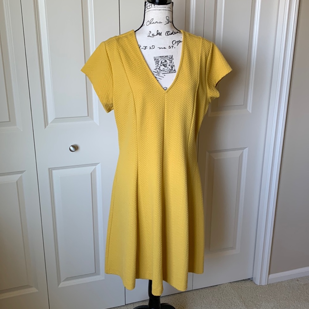 NWT Banana Republic A-Line Yellow Dress, sz 14